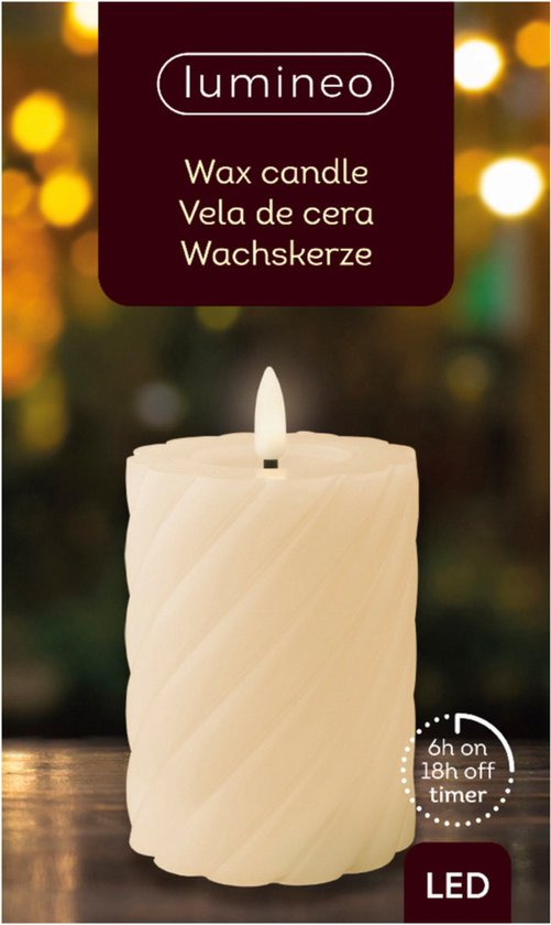 2*AA LED Candle Light Real Wax Construction With Dripping Effect Wedding Home De