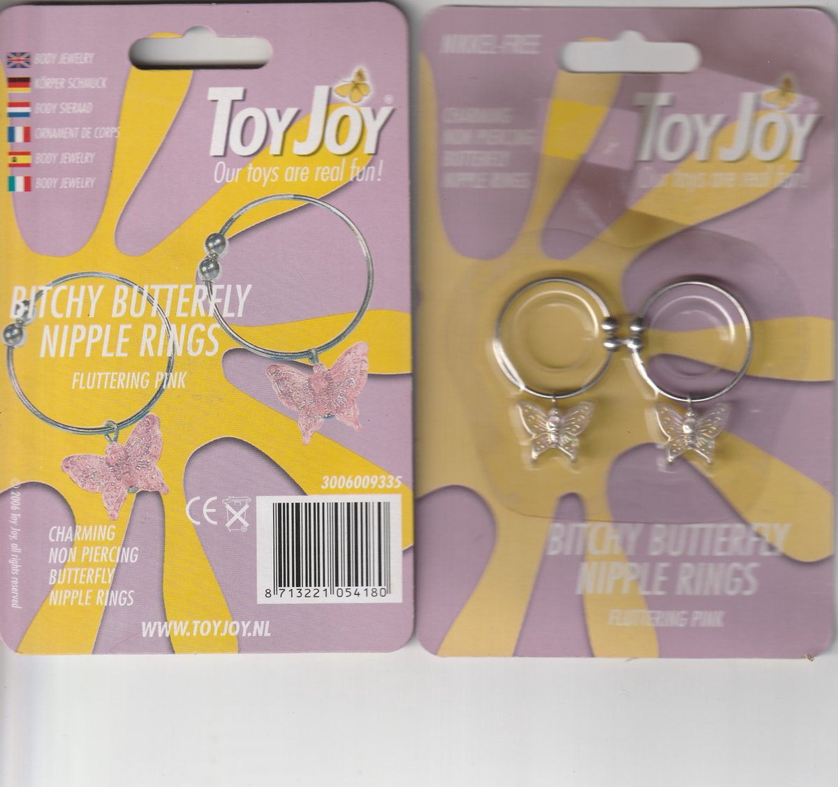 Goedkoopste TOY JOY Butterfly nipple rings