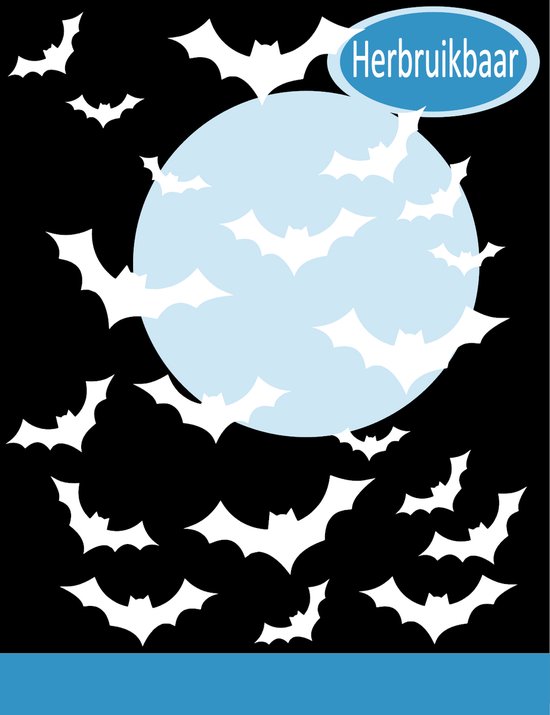 Raamstickers Halloween | 18 stickers