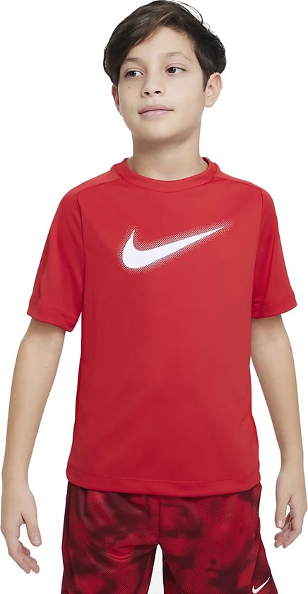 Nike Dri-Fit Icon sportshirt jongens rood