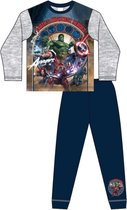 Avengers pyjama - blauw met grijs - Marvel Avengers pyama - maat 140