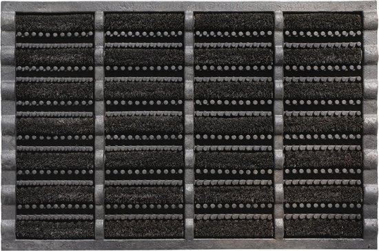 Mudbuster Borstelmat 40x60 cm - zwart