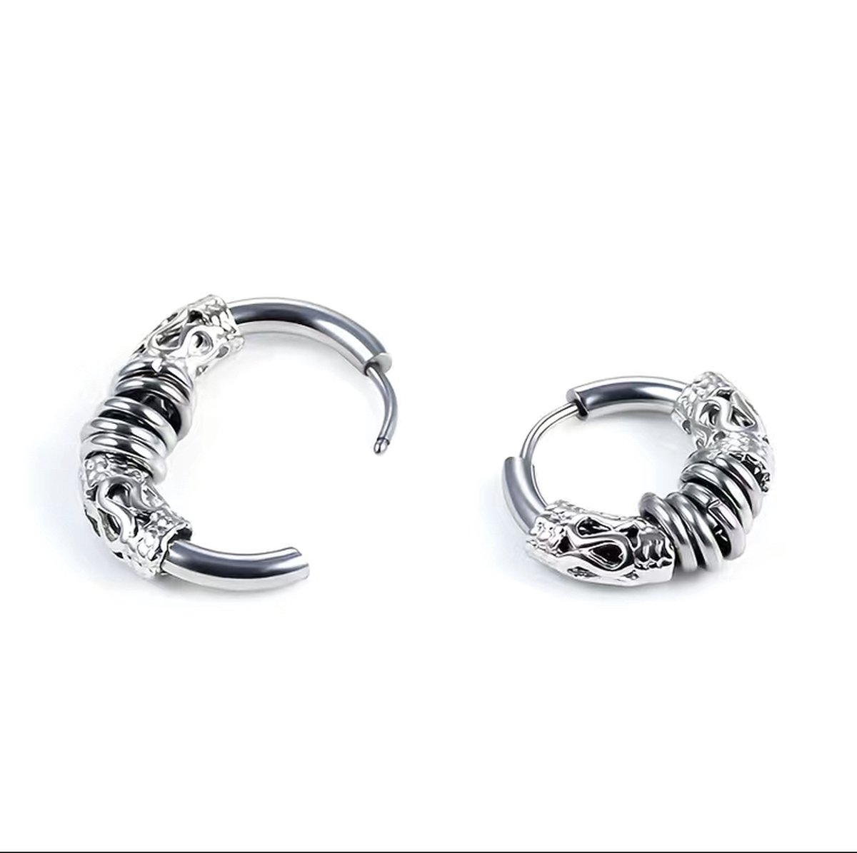 16 mm tunnel expander, rond met vintage bloemenpatroon
