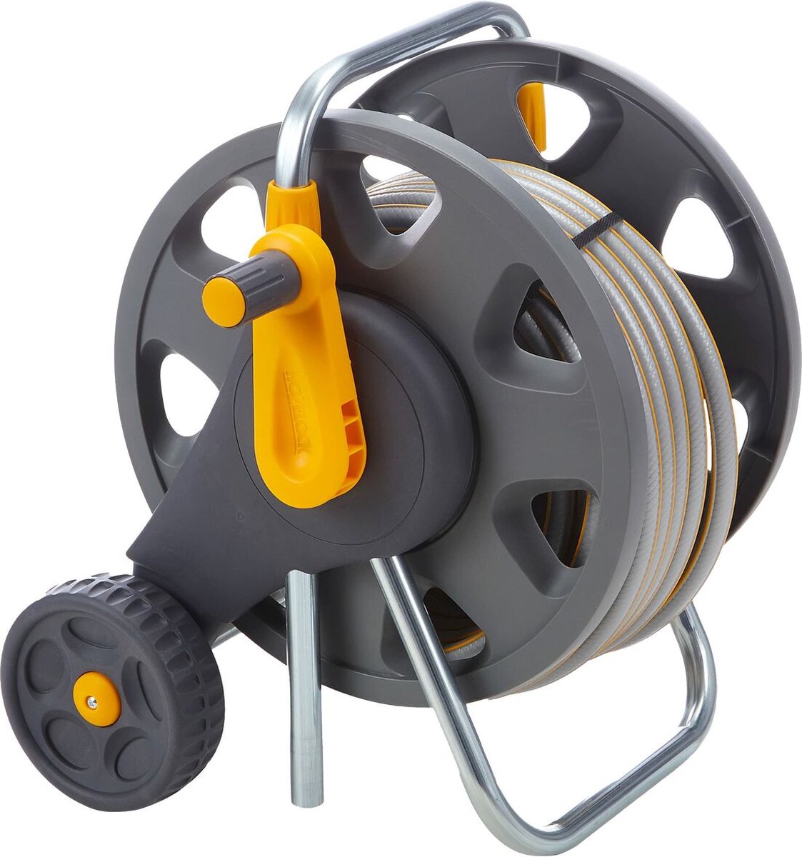 Hozelock Chariot dévidoir - avec 20 m/ Ø12.5 mm tuyau et kit de démarrage