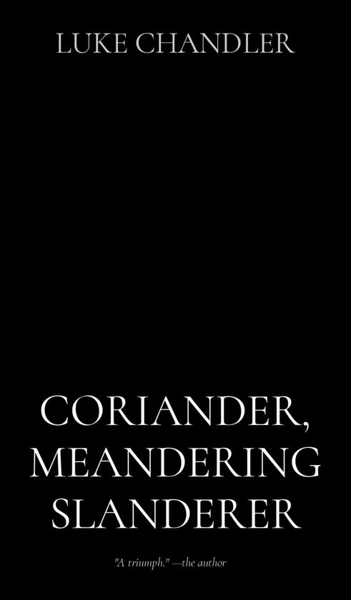 Foto: Coriander meandering slanderer