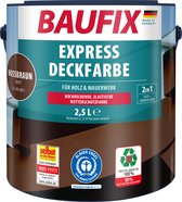 BAUFIX Express Dekkende lakverf notenbruin 2,5 Liter