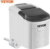 Vevor - Ijs Maker - Ijsblokjesmachine - Ijsmachine - 12KG - Zwart - Ijsblokjes Maken - Ijs Dispenser