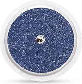 Sensor sticker set van 2 - Glitter basic Jeans blauw - Geschikt voor Freestyle libre 2