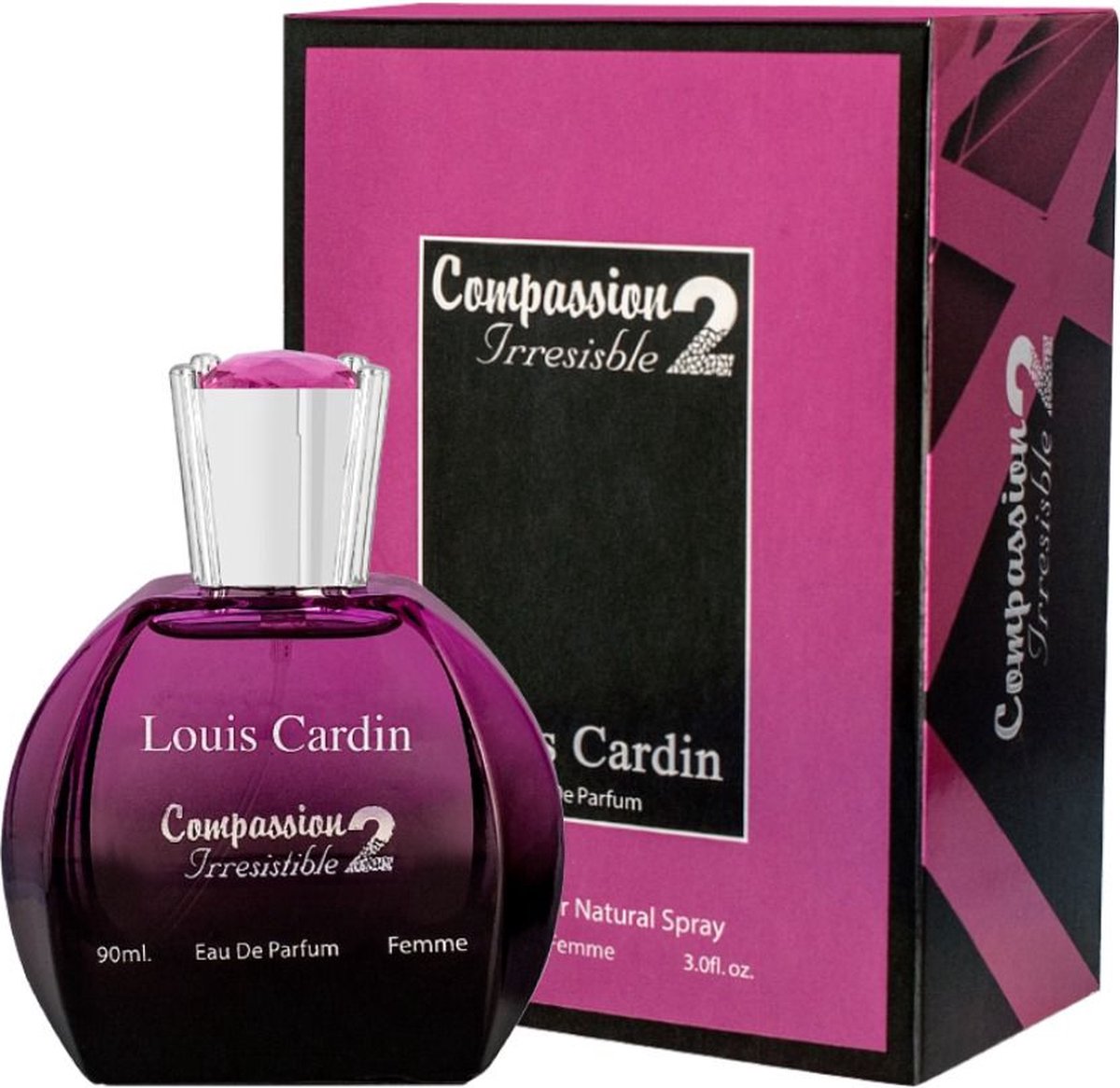 Louis Cardin-Parfum voor Dames-Compassion 2 Irresistible- Eau De (90ml)
