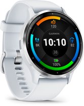 Garmin Venu 3 - Smartwatch - Montre de sport - Écran AMOLED - Batterie 14 jours - Assistant vocal - Musique - Garmin Pay - Coaching du sommeil - Whitestone