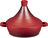 Aluminium tajine Marrakesh- Rood geschikt ook voor Inductie Ø 28 cm