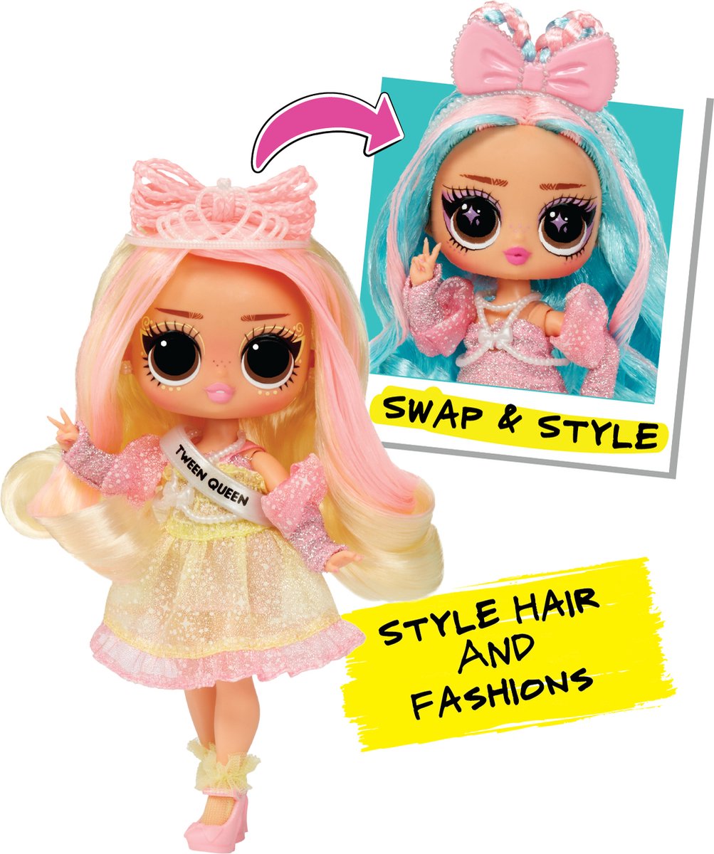 L.O.L. Surprise! Tweens Surprise - 16,5 cm - Swap Modepop - Braids-2-Waves Winnie — cadeau in Spellen & Speelgoed - foto 5