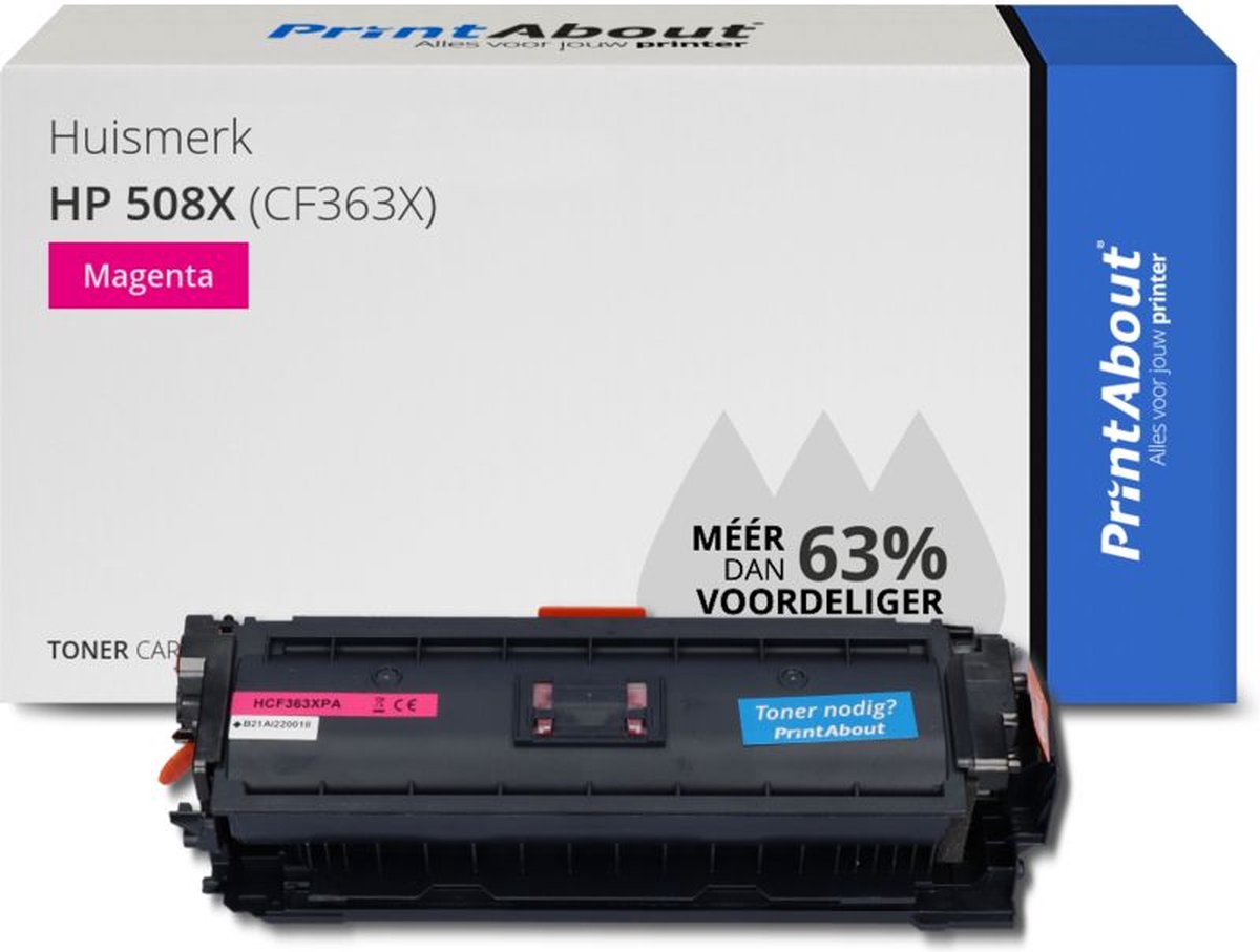 PrintAbout Huismerk HP 508X (CF363X) Toner Magenta Hoge capaciteit