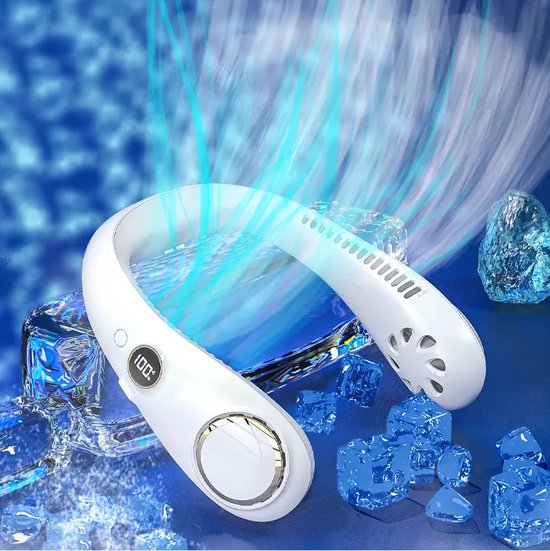 Funme Handventilator Akku Mini Ventilator Tragbar Lüfter Aufladbarer Akku 3-10 Std Leiser Tischventilator 180° Faltbarer Kleiner Kinder Handventilator für Büro Reisen Camping Weiß