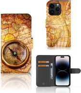 GSM Hoesje Geschikt voor iPhone 15 Pro Magnet Case Kompas