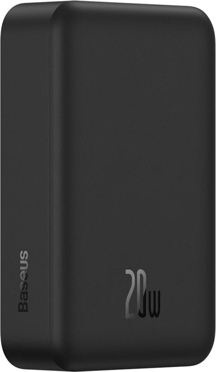Baseus 20.000 mAh Powerbank Zwart | Compact Met MagSafe & Fast Charge | 20W USB-C | Geschikt voor Apple iPhone en andere smartphones