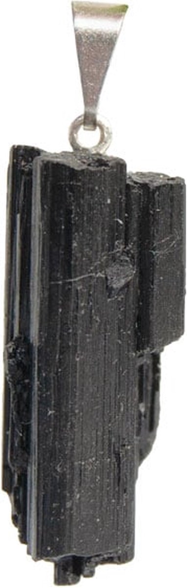 Zwarte Toermalijn - Ruw edelsteenhanger - ±3.5cm