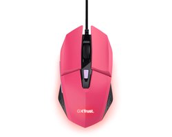 Trust GXT 109P Felox - Gaming Muis - Bedraad - 6400 DPI - RGB Verlichting - Roze