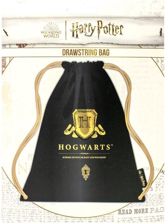 Harry Potter Slytherin Gym Bag - 40x35 Cm Drawstring Backpack, Polyester, Green/Grey (Official Licensed) - View #8