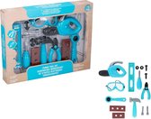 Eddy Toys Gereedschapsset Blauw 15-delig