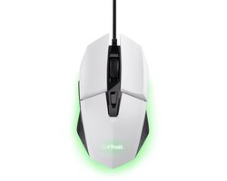 Trust GXT 109W Felox – Bedrade Gaming Muis – 6400 DPI – Verlichting – Wit