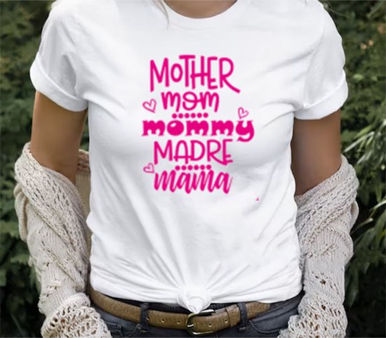 Tshirt - Mama - Moederdag - Roze - Unisex - Maat M