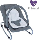 Prénatal Wipstoel Baby Luxe - Wipstoeltjes voor Baby - Baby Swing - Verstelbaar & Comfortabel - Grijs