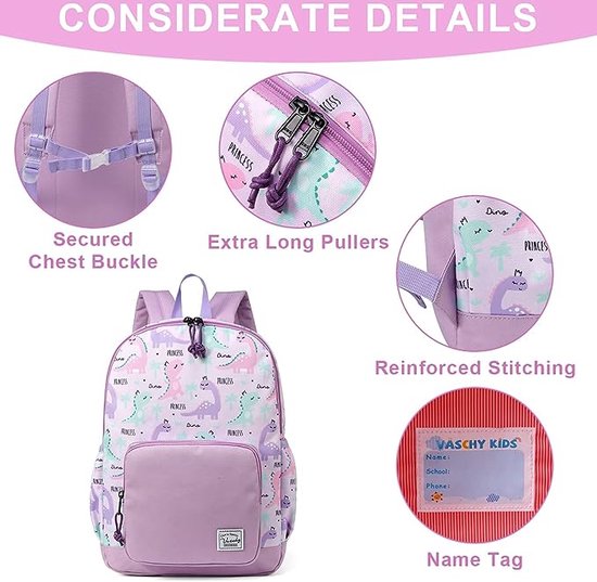 Chase Chic Peuter Rugzakken voor Jongens, 15 Inch Kleuter Rugzak voor Kinderen 5-9 Jaar, Kleine Schattige Peuter Tas met Borstriem voor Kinderdagverblijf Reizen blauwe graafmachine