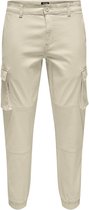 Only & Sons Broek Onscam Stage Cargo Cuff Life 6687 N 22016687 Silver Lining Mannen Maat - W34 X L32