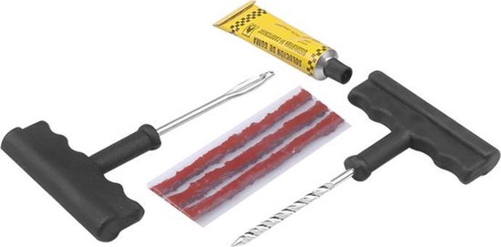 Kit réparation pneus tubeless - Compact et pratique pour motards