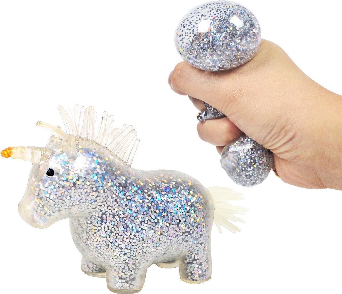 BALLE ANTI-STRESS Ø 7 cm à PAILLETTES