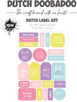 Dutch Doobadoo Die Cut Sheet A4 Commencez cette party 474.007.018 (08-23)