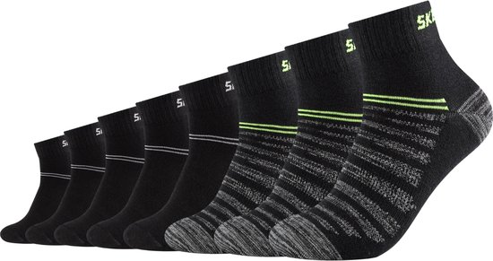 Skechers 3PPK Mesh Ventilation Quarter Socks Unisex, Sokken, maat: