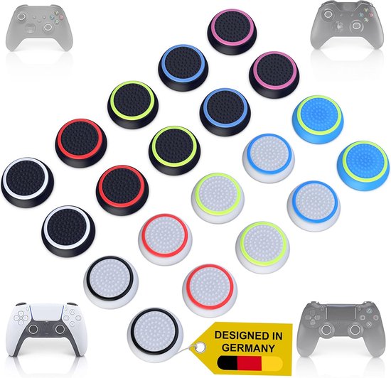 Foto: Equivera thumb grips geschikt voor ps5 geschikt voor ps5 accessoires thumbsticks geschikt voor ps5 20 stuks