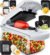 Stosh Mandoline - Groentesnijder - Uiensnijder - Spiraalsnijder - 7 Delig - Wit - BPA vrij