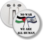 Button Met Clip - No War We Are Human