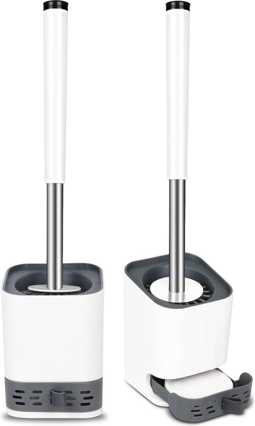 Luxe Toiletborstel met Vervangbare borstelkop RVS Flex 360 Joseph