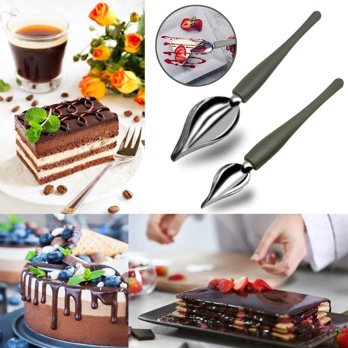 Ensemble de 5 outils de cuisine pour la pâtisserie, cuillère doseuse en  plastique - Temu Belgium