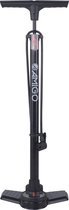 AMIGO Fietspomp - Luxe Vloerpomp met Drukmeter - Tot 11 bar - Autoventiel, Dunlopventiel, Frans Ventiel - Zwart