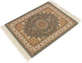 Perzisch tapijt muismat met kwastjes Pablo Grijs Flora