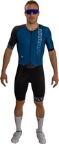 TriTiTan Titanium Pro Triathlon Speedsuit Unisex - Trisuit - Petrol Blue - XL