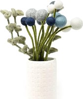 Viltbloemen, unieke Scandi-decoratie, liefdevol handgemaakte bloemen van vilt, boeket Ida