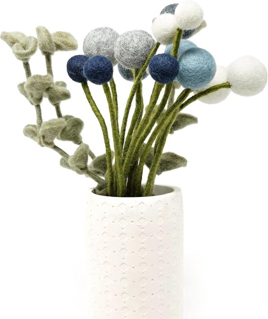 Viltbloemenboeket Ida in Scandinavische stijl