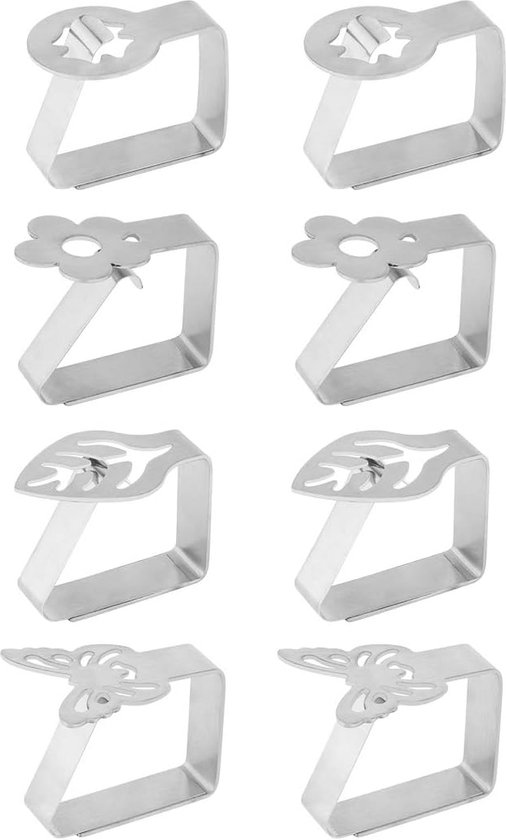 Tafelkleedklemmen set 4 stuks - wit | RC Hellevoet