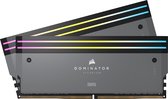 CORSAIR Dominator Titanium RGB DDR5 RAM 64GB (2x32GB) DDR5 6000MHz CL30 AMD Expo iCUE-Kompatibler Computerspeicher - Grau (CMP64GX5M2B6000Z30)
