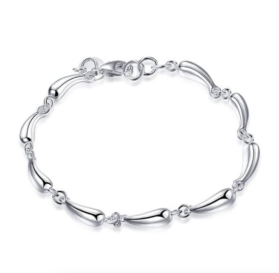 Armband - Water Drop Luxe - 925 Sterling Zilver - 19cm - Dames - Lieve Jewels