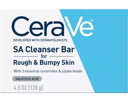 CeraVe SA Body Exfoliating Cleanser Bar for Rough & Bumpy Skin - Zeep - Salicylzuur - 128g