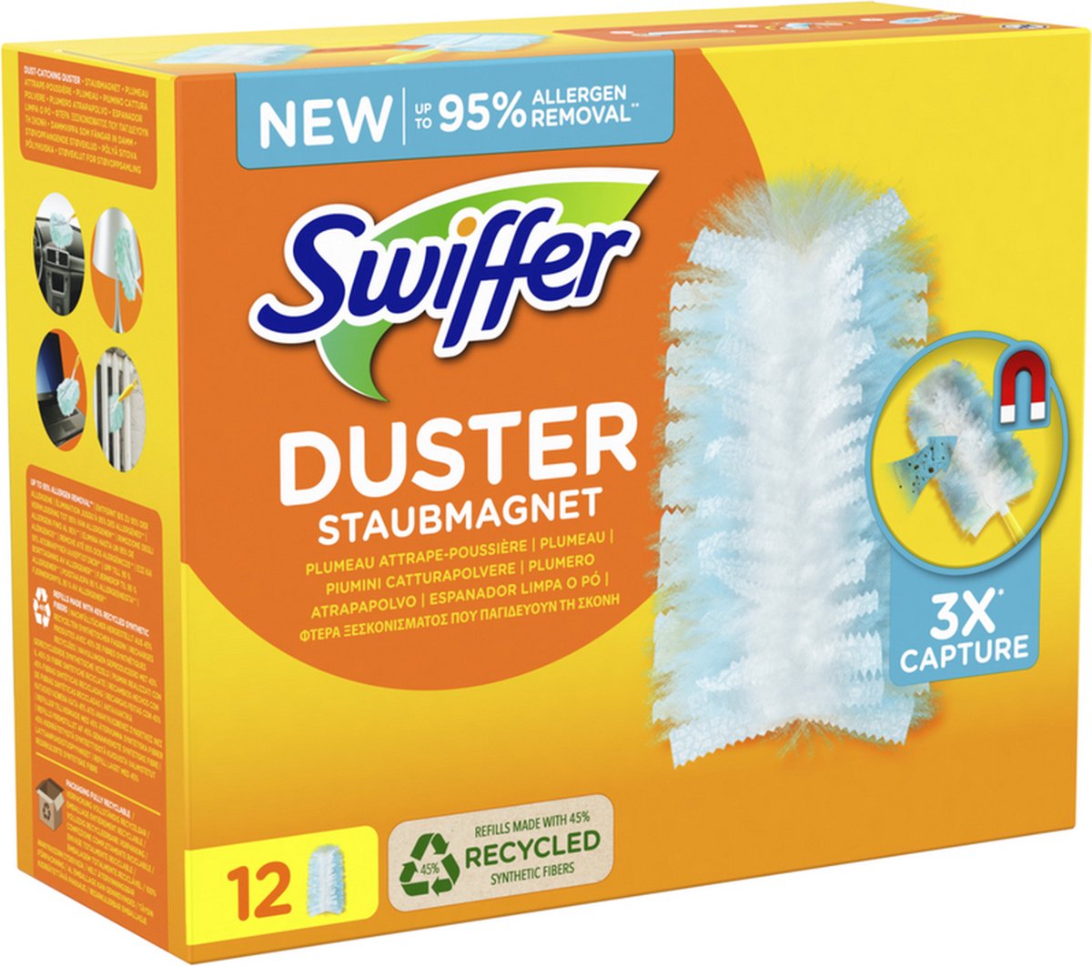 Swiffer Aimant à poussière Duster Recharge 9 pièces