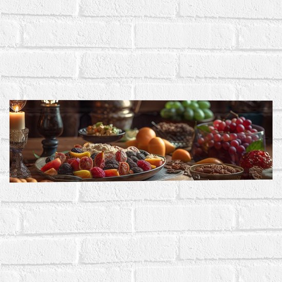 Muursticker - Eten - Fruit - Ramandan - 60x20 cm Foto op Muursticker