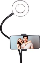 Grundig Selfie Ring Lamp - Ringlight - Lampe Tiktok avec pince de table - Col flexible - USB